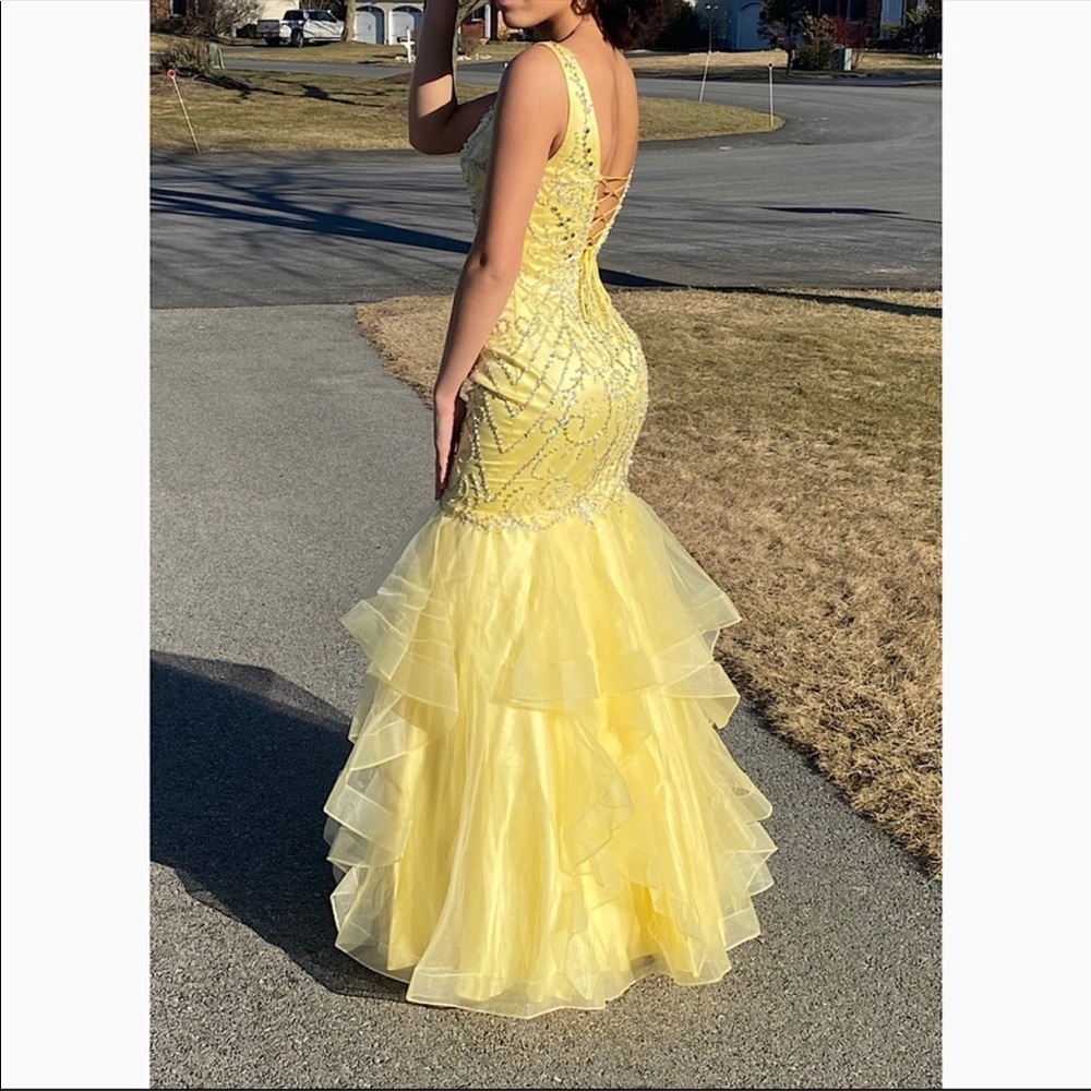 Camille La Vie Mermaid Gown Prom Dress